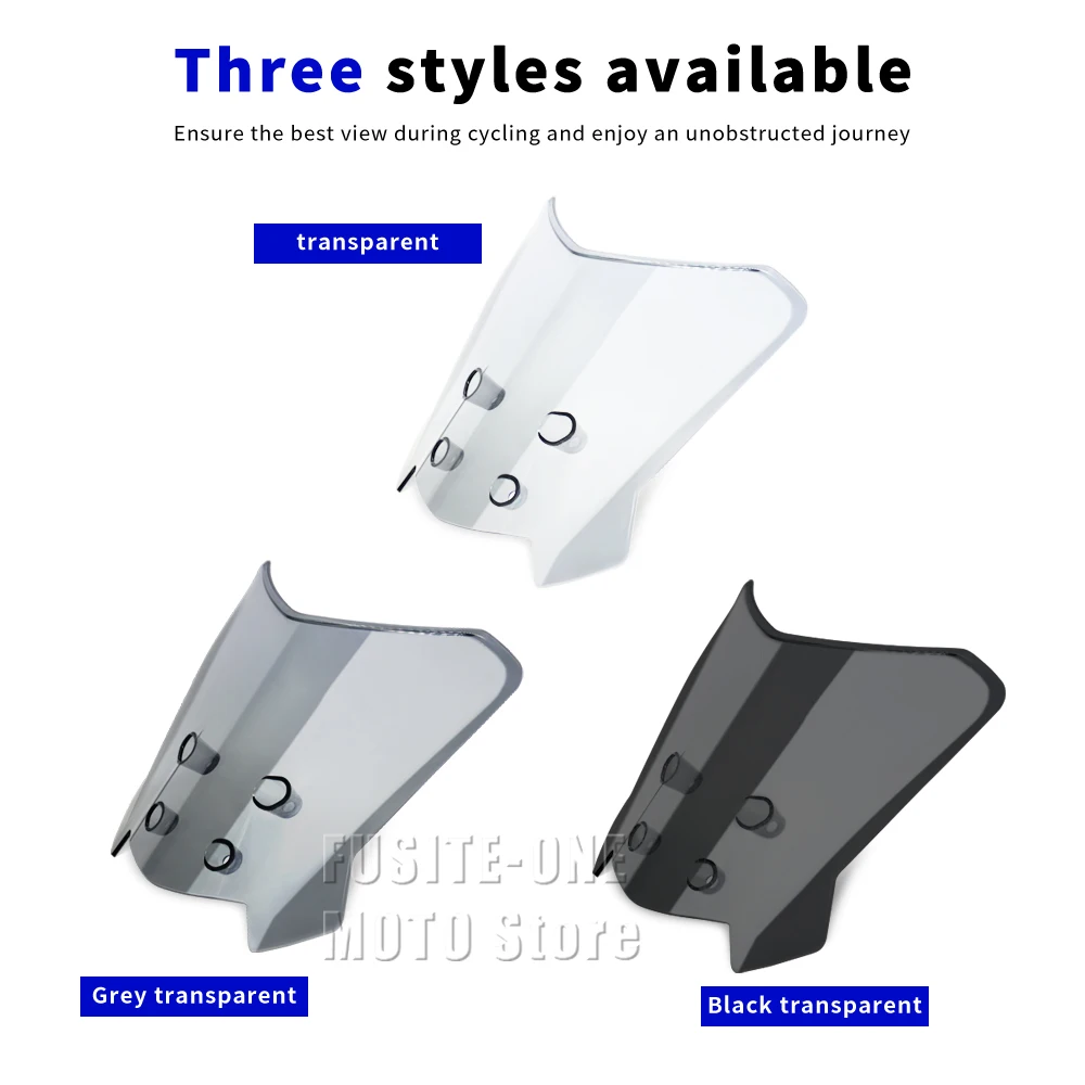 For suzuki DR-Z4SM 2025 motorcycle adventure windshield extension style Windscreen Wind Deflector Screen