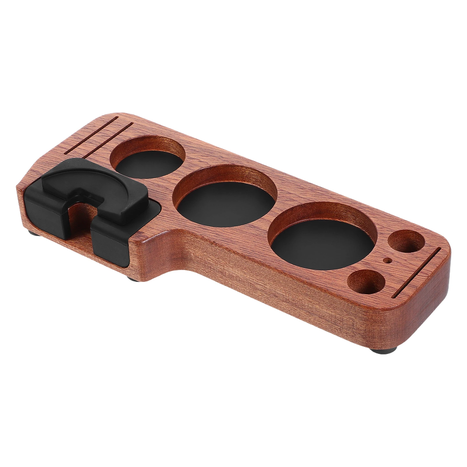 

Coffee Tamper Powder Storage Holder Filter Stand Beech Press Sapele Shop Accessory
