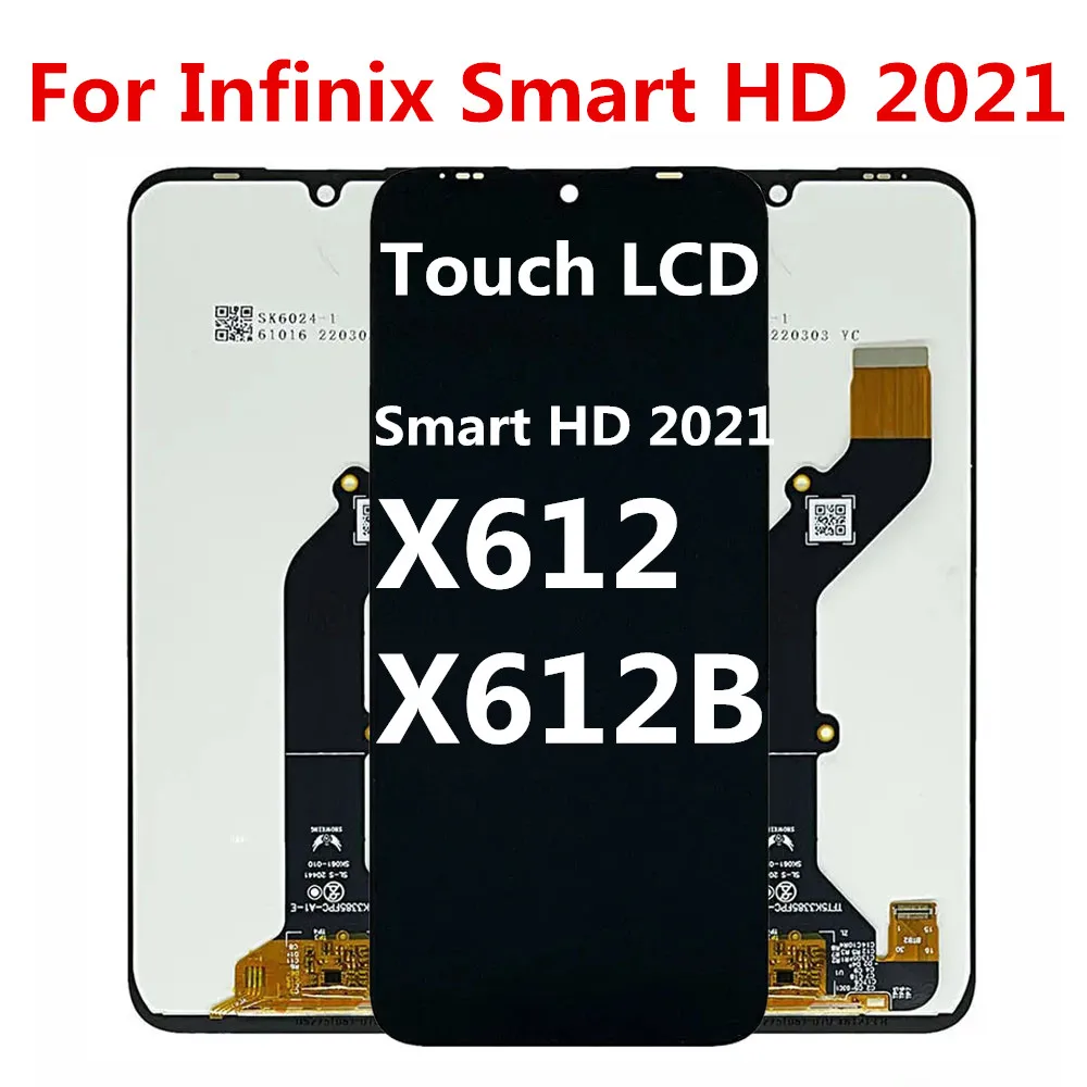 

Оригинальный ЖК-дисплей 6,1 дюйма для infinix smart HD 2021 X612B x612, сменный ЖК-экран с дигитайзером для infinix smart HD 2021