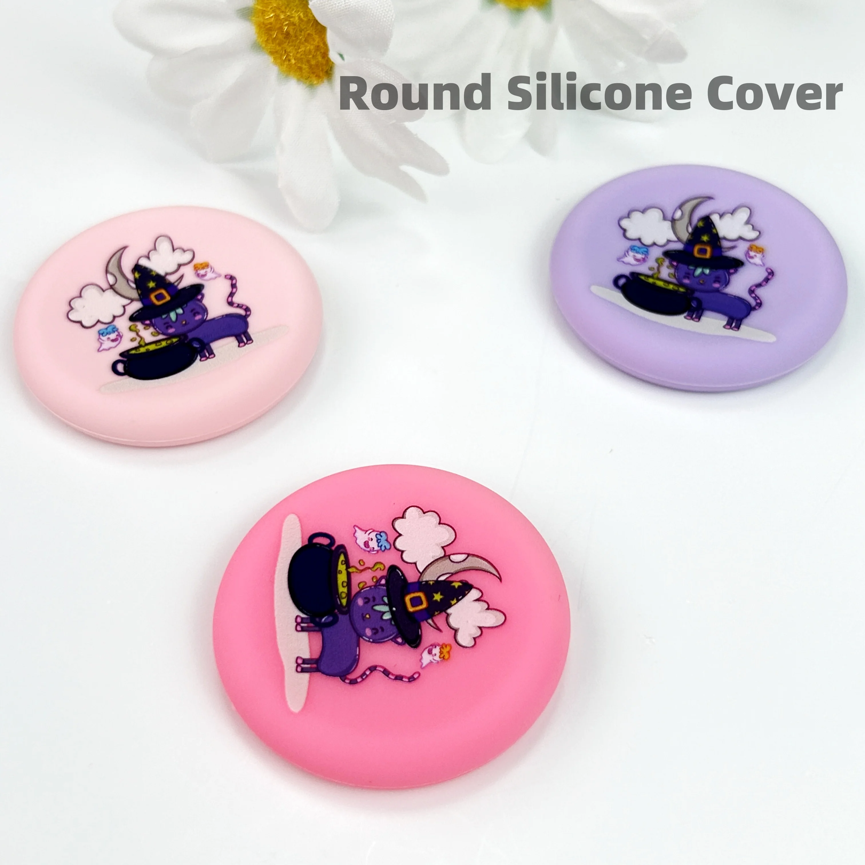 Round Witch Silicone Cover (Silicone Cover Only) for Pocket-Socket Top Replacement Silicone Cover for Collapsible Stand