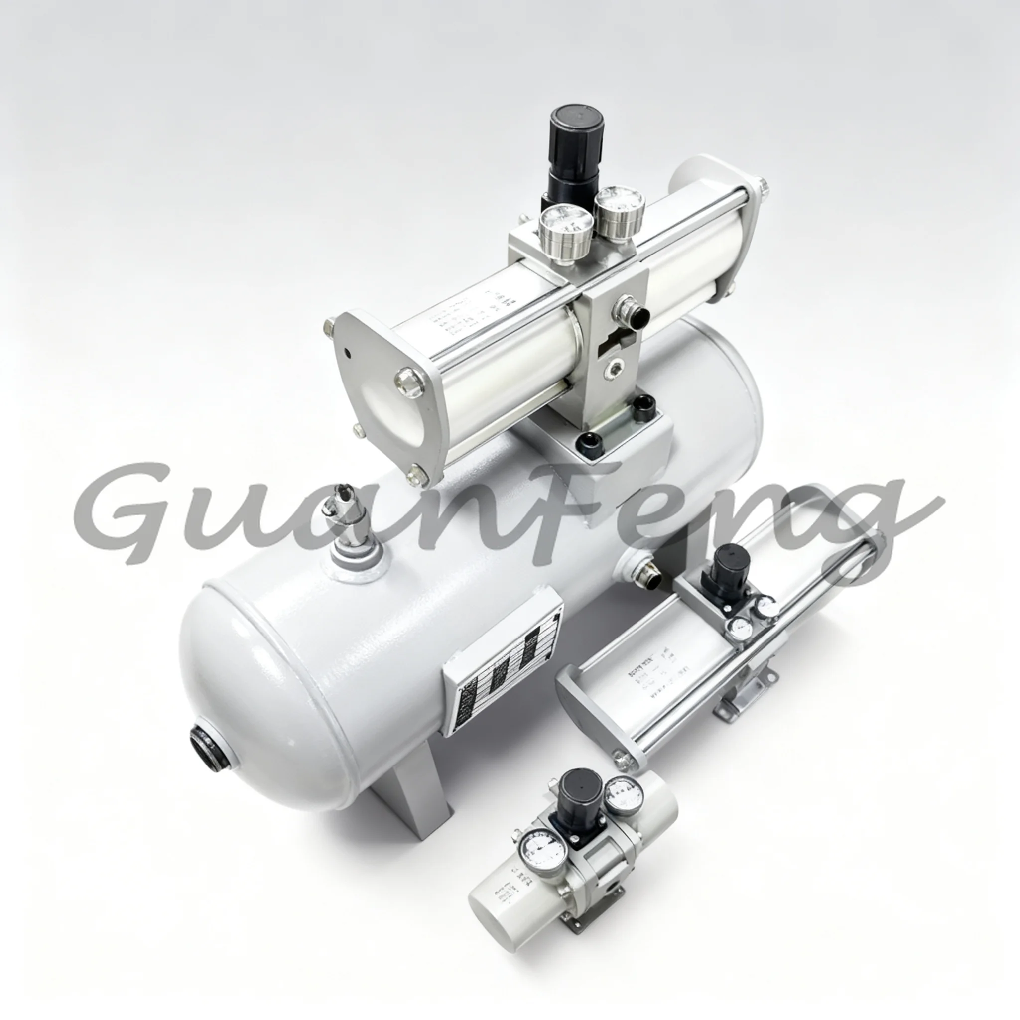 Compressed Air Pneumatic Booster Pump, Booster Valve Booster Cylinder Air Storage Tank