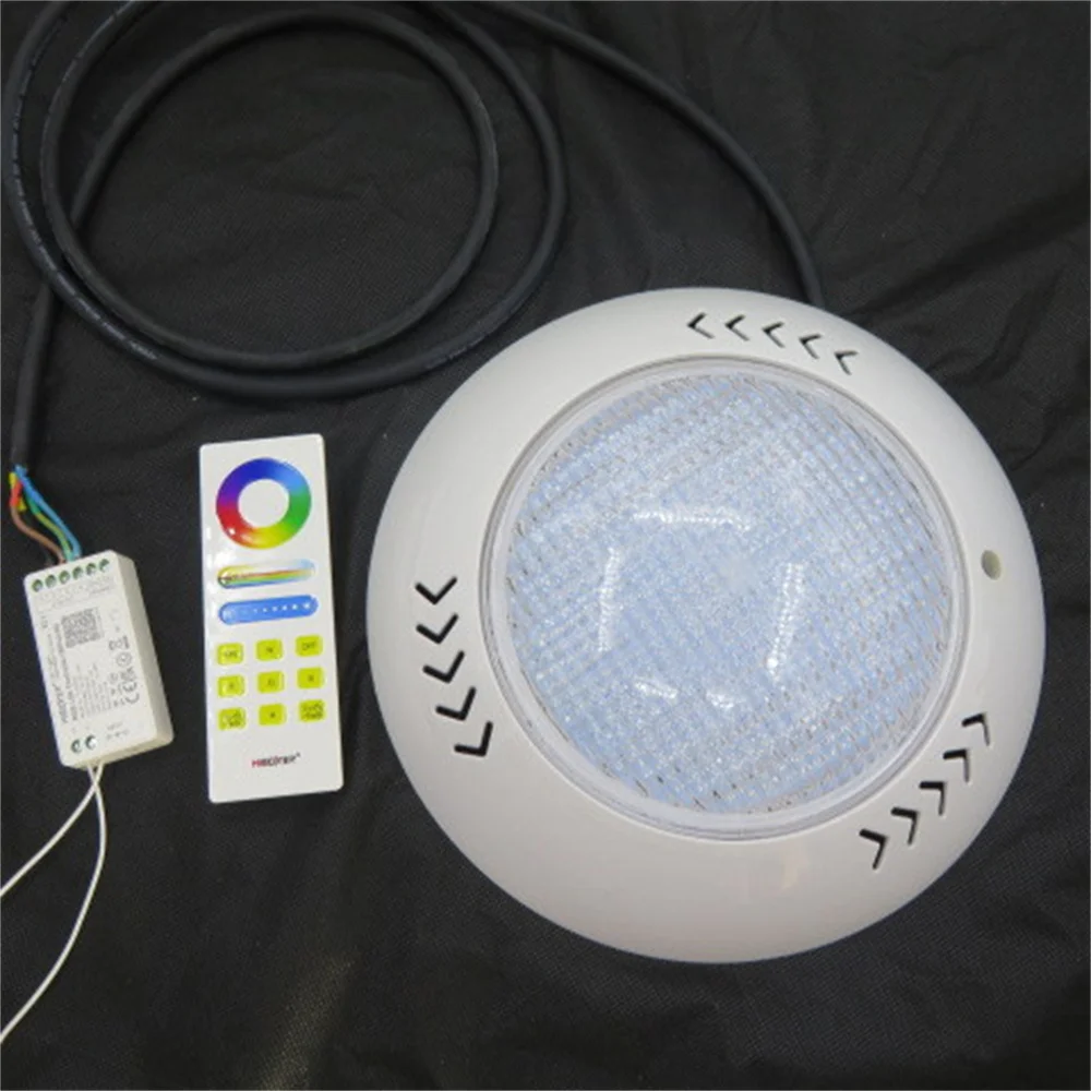 

18W RGB LED Swimming Pool Light IP68 Waterproof DC12V Outdoor Underwater Lamp Pond Spotlight with Remote Control WiFi+2.4G APP