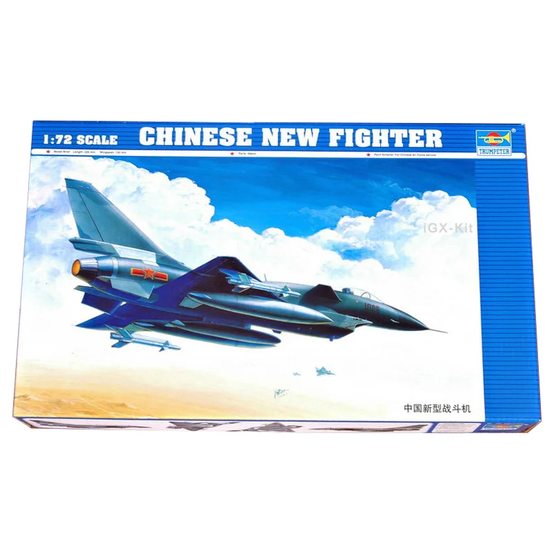 Trumpeter 01611 1/72 Scale PLAAF J10 J-10 Jian !0 Fighter Military Aircraft Plastic Assembly Model Building Kit Toy