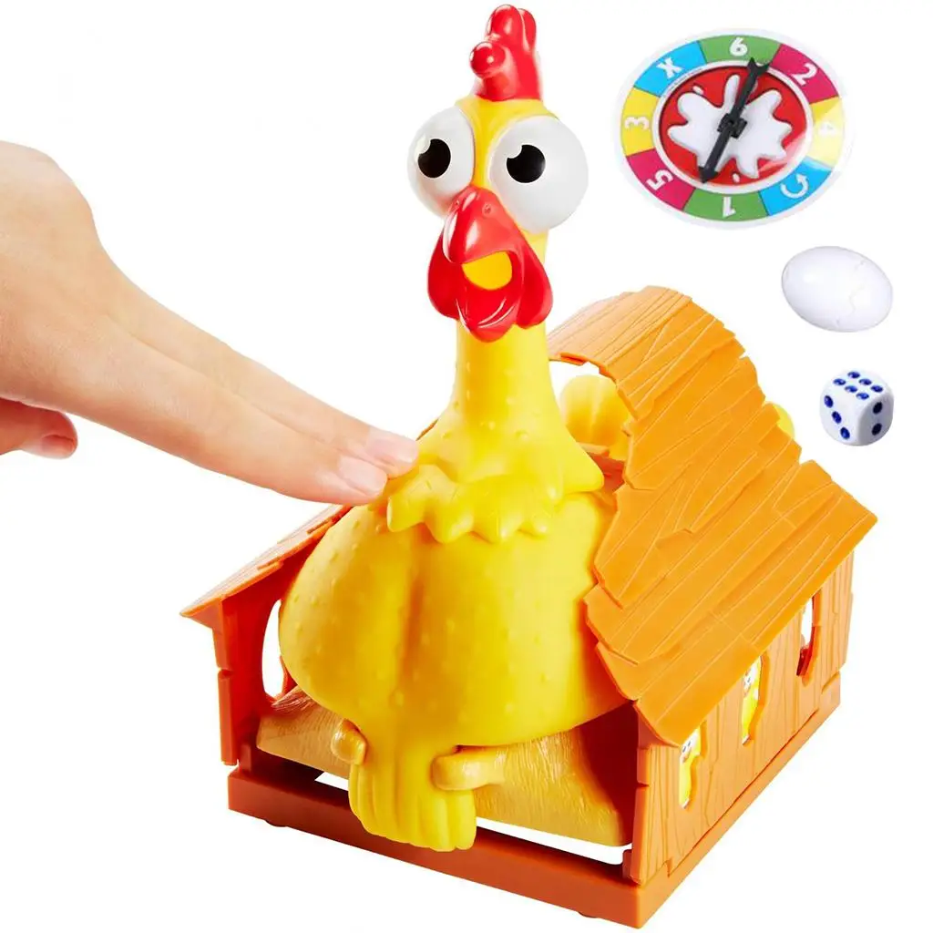 Jeu de société en plastique jetable pour la famille, poule porte-bonheur, poule pondeuse René, loisirs, fête