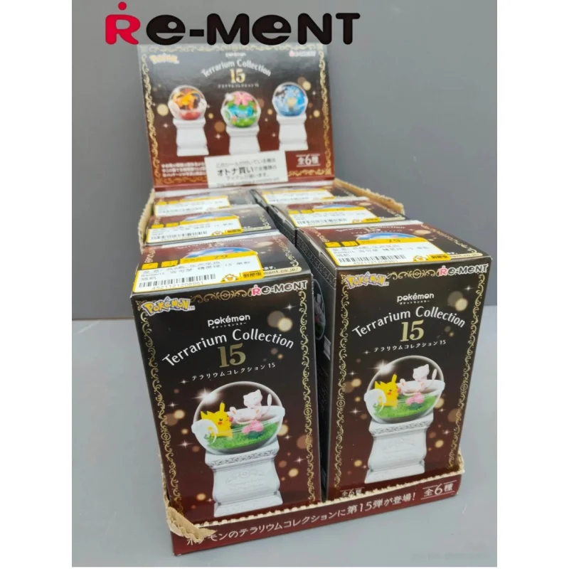 Hot RE-MENT Pokemon Pokemon Ball 15 Boxes Egg Eco Collection Sprit Dragon Overdreaming Dragon Blind Box Food Toy Action Figures