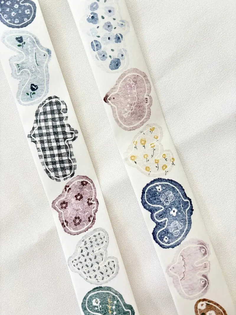 1 Loop Pion Vintage Fabric Ribbon Lace Washi PET Tape for Card Making Plan Scrapbooking DIY Decorative Sticker view 4