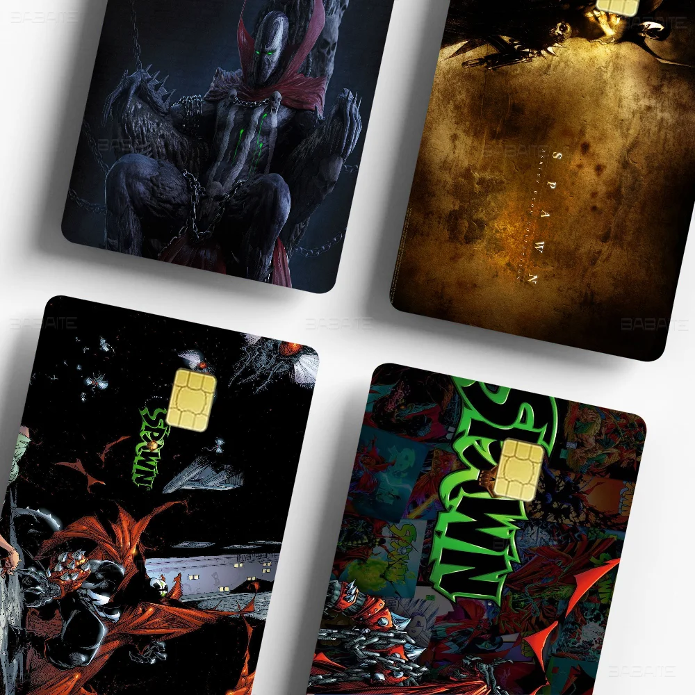 Horror Movie S-Spawn Credit Card Skin Stickers For VISA Bank Card Transportation Card Waterproof Sticker Anti-scratch Women Gift