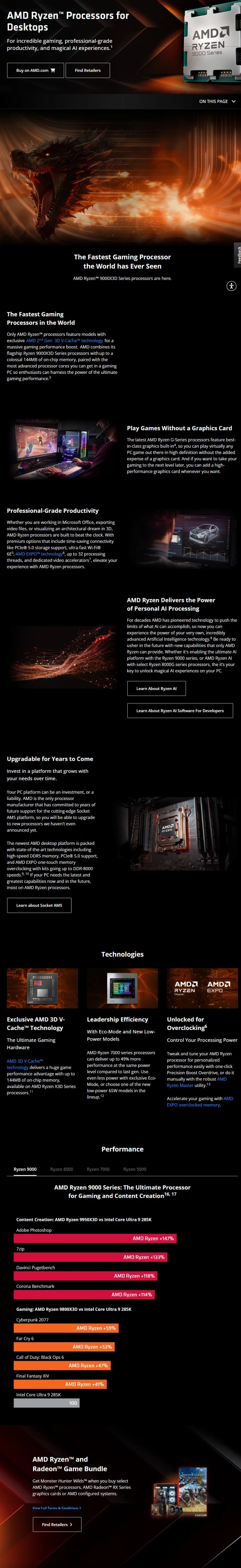 AMD Ryzen 7 9700X Prozessor 5,5 GHz 8-Kern 16-Thread 40 MB 4 nm TDP 65 W Sockel AM5 Gaming-CPU Zen 5 – Detail 1