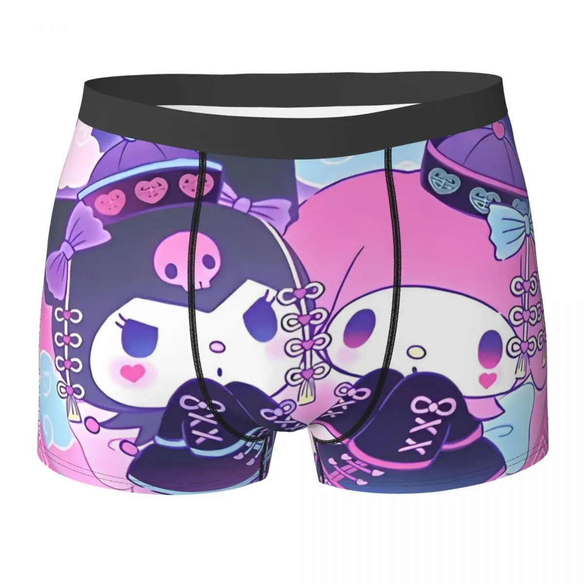 

Клубничные новости, трусы-боксеры Hellokitty Cinnamoroll, качественные мужские дышащие боксеры с принтом, трусики больших размеров
