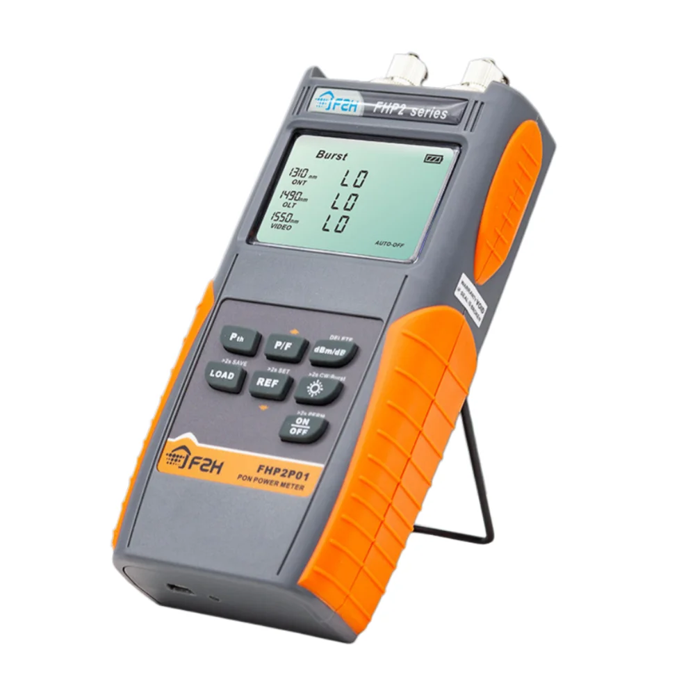 Original Grandway FHP2P01 PON Optical Power Meter for EPON GPON xPON GEPON, OLT-ONU 1310/1490/1550nm Real PON power meter