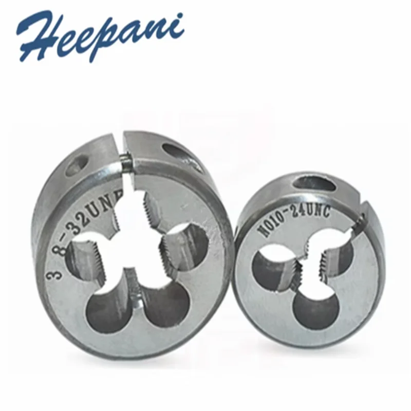 2pcs  HSS adjustable dies UNC / UNF round screw threading dies american system customize adjustable alloy dies