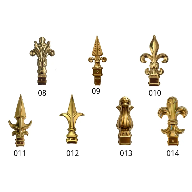 Titanium color decoration 304 gun head, gun tail, stairs, fence, door roof and other anti-theft outdoor accessories