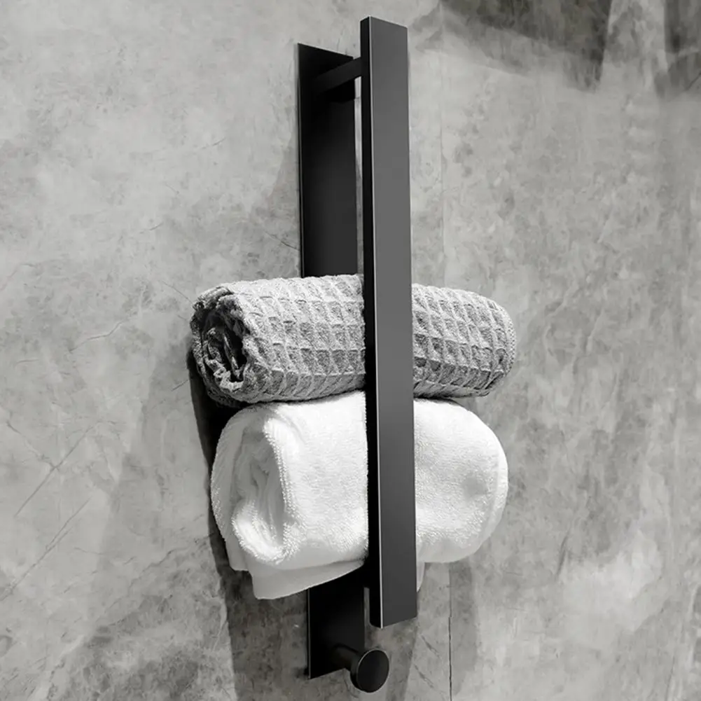 Easy to Install Towel Rack Wall Mounted Towel Rack Effortless Organization Space-saving Stainless Steel Towel Rack for Bathroom