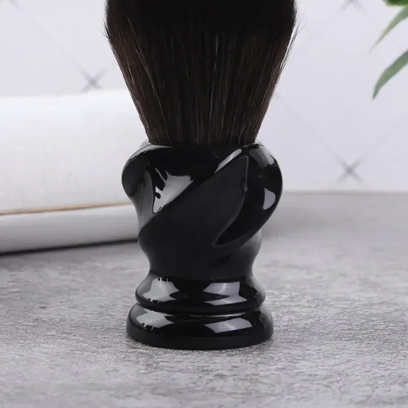 YAQI High Quality TWIST 24mm Synthetic Hair Resin Handle Men Wet Shaving Brush And Face Cleanliness Shaving Soap For Mens