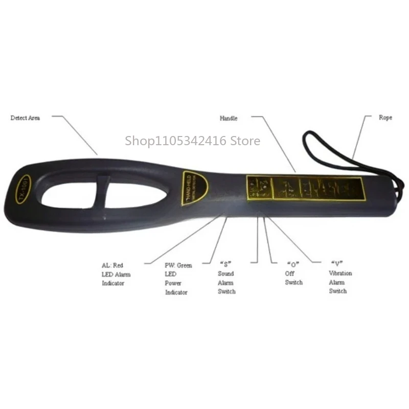 TX-1001D Portable Handheld Metal Scanner, High Sensitivity Security & Gold Detector De Oro for Safety Check