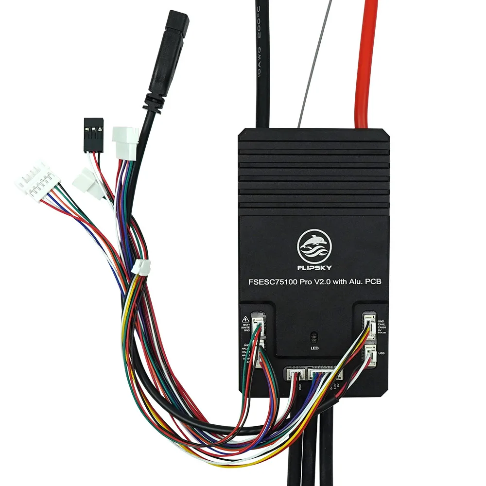 

75100 Pro V2.0 Flipsky Based on VESC ESC Speed Controller With Button Switch for Electric Scooter Ebike Brushless Controller