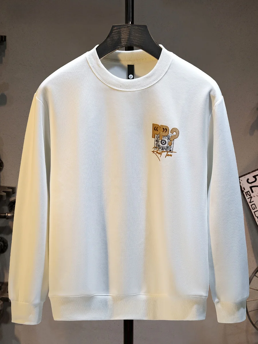 

Мужская толстовка с принтом премиум-класса, свободного кроя, с длинным рукавом, круглым вырезом, новая модель, молодежная мода