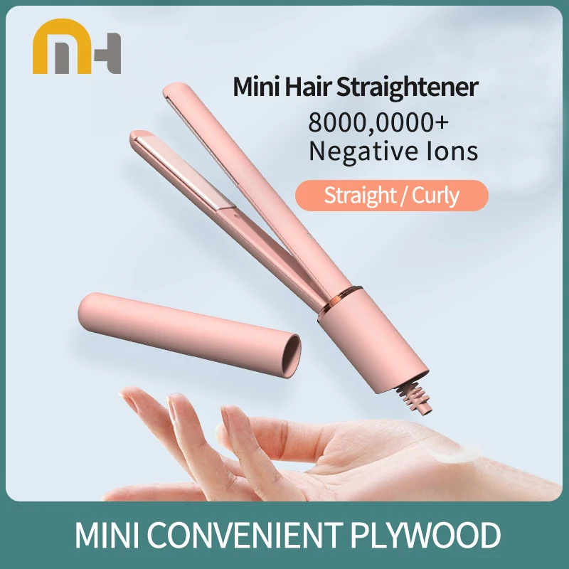 Mini Hair Straightener Hair Curler Ceramics Quick Heat Up Pro Salon Curler Hair Wand Hair Styler Tools 2 in 1Mini Hair Flat Iron