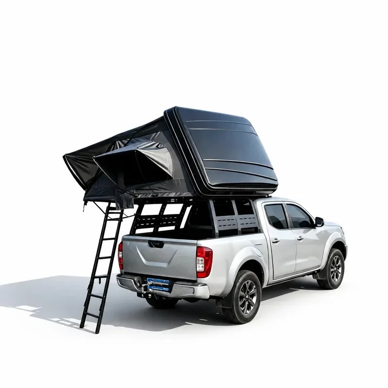 Automatic Side Folding Hard Shell Roof Top Tent with Waterproof Cover