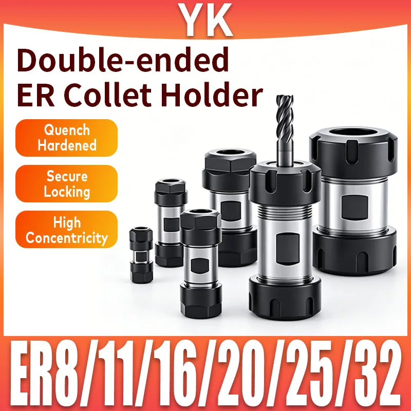 ER8 ER11 ER16 ER20 ER25 ER32 Werkzeughalter DIY Motorwellensäule Spindel Doppelspannzange Motorwelle ER Spannzange Graviermaschine
