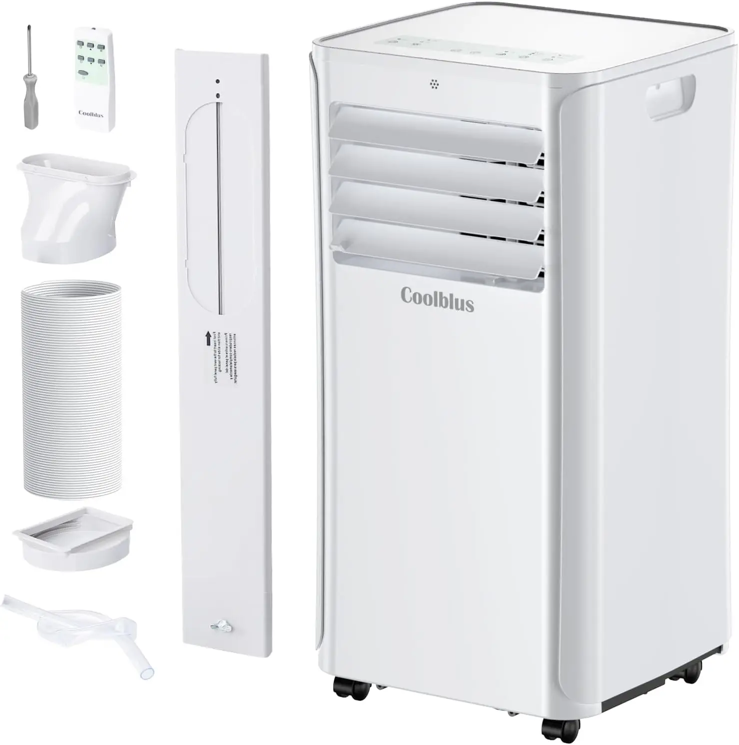 12000 BTU Portable Air Conditioners Cool Up to 550 Sq.Ft,3-in-1 AC Unit with Remote Control/LED Display/Installation Kits