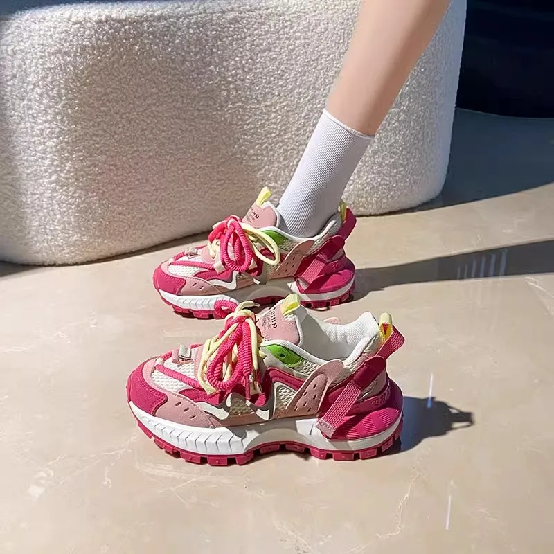 

FAD Z Женское Sport oes Thi Bot Me Casual Running oes Sweet Sle Cross Bule Низкий верх на плоской подошве