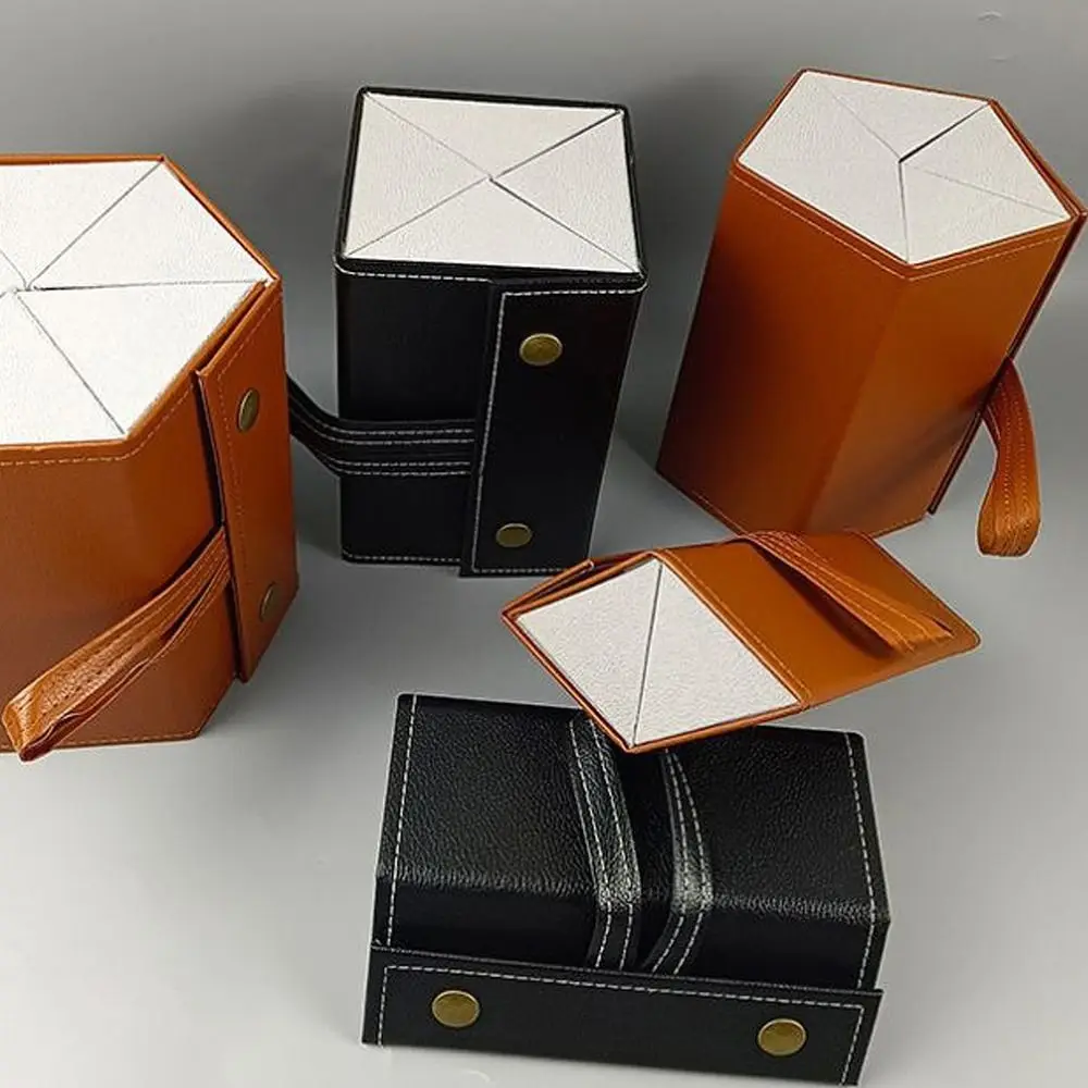 2/3/4/5/6 فتحات النظارات حقيبة للتخزين هارد شل سستة إغلاق نظارات المنظم بولي Leather الجلود الحشو الداخلي