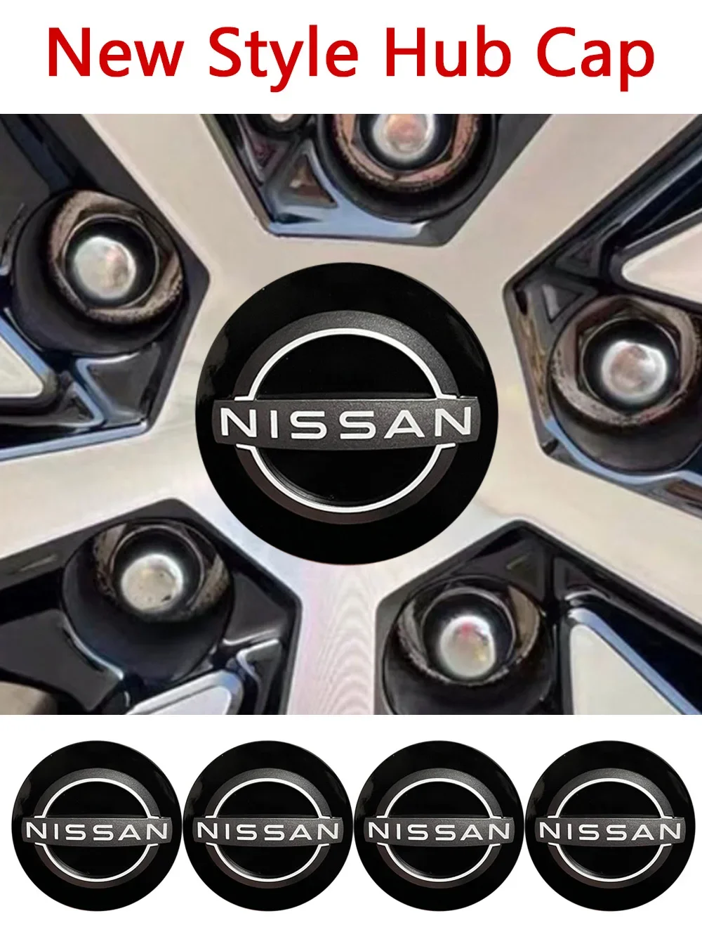 

New Style Wheel Center Caps Logo Dust-Proof Emblem Accessories 63mm 54mm for Nissan NAVARA Qashqai X-Trail JUKE Sentra Car