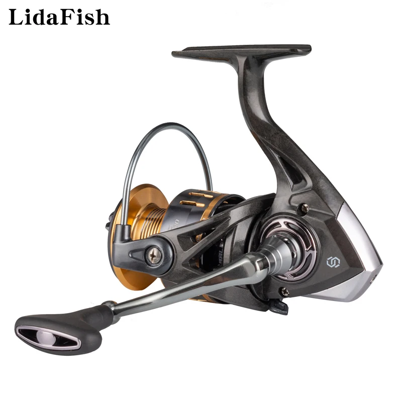 

LIDAFISH 1000 2000 3000 4000 5000 6000 Ultra Light Carbon Fishing Reel Gear Ratio 5.2:1/4.7:1 All Metal Carp Spinning Reel