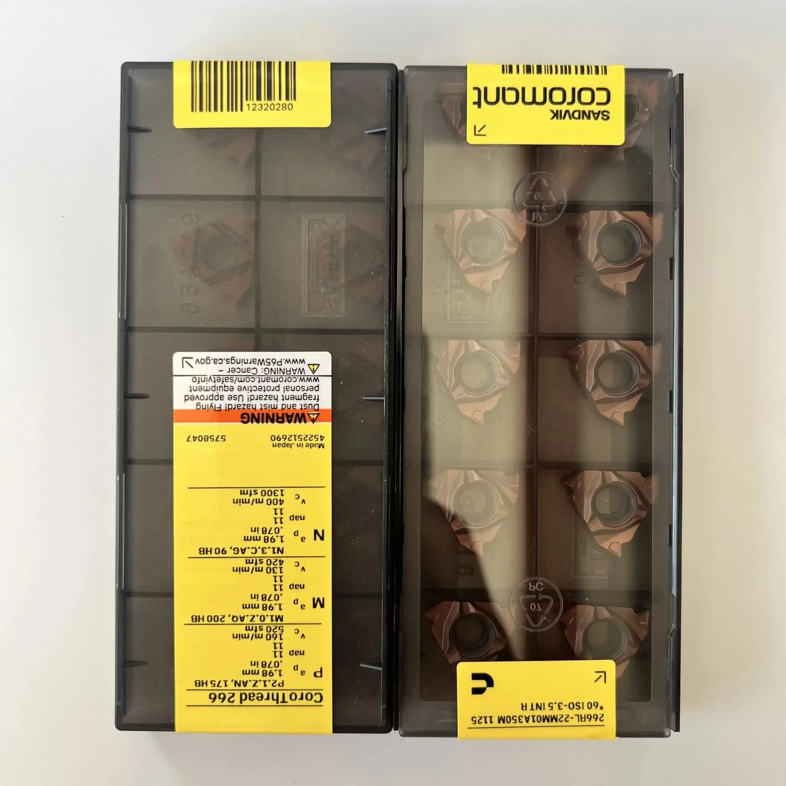 

Original SANDVIK / 266RL-22MM01A350M 1125 / Hard alloy CNC Blade 10 Pcs