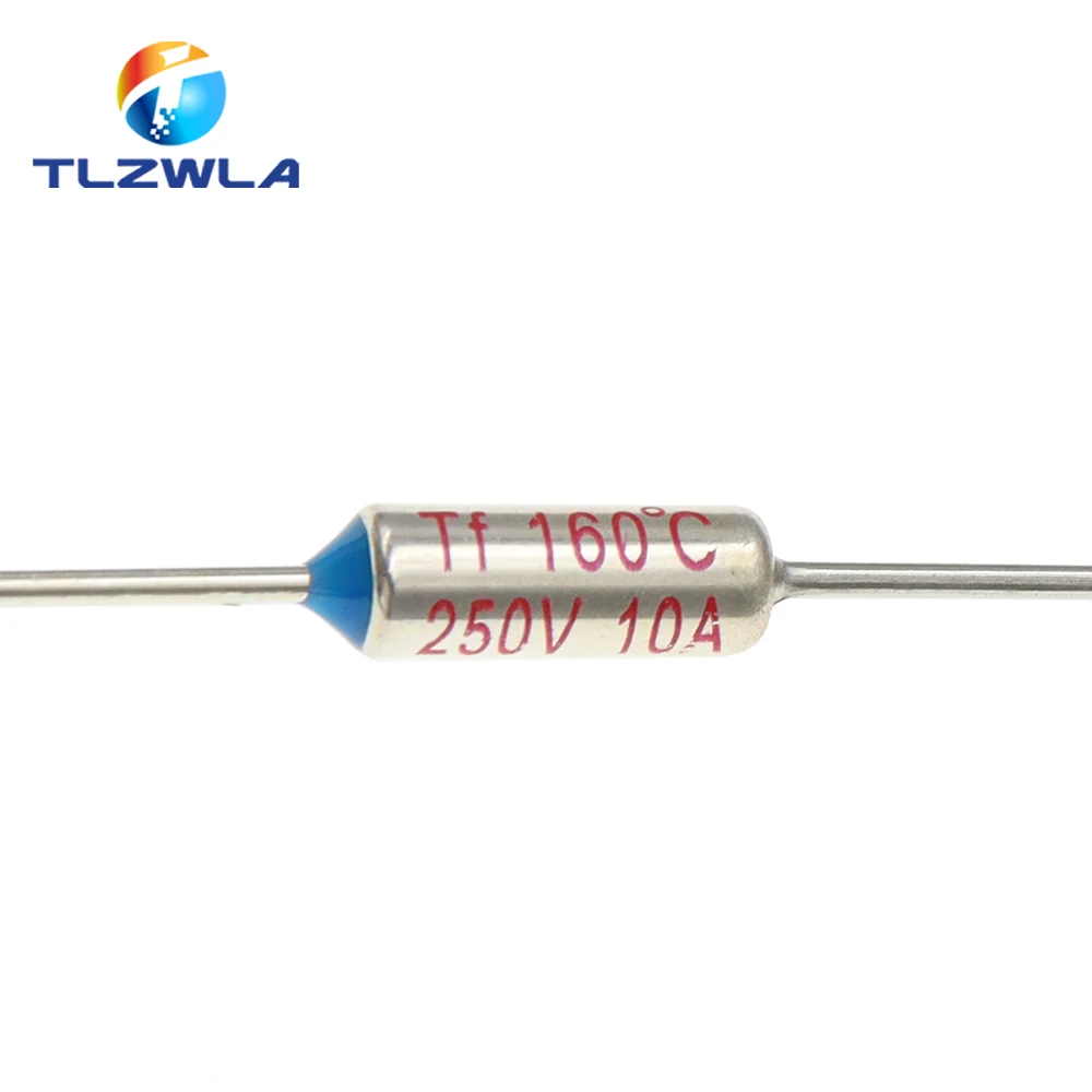 10PCS Temperature RY 10A 15A 250V Tf Thermal Fuse 65C 85C 100C 105C 110C 120C 130C 152C 165C 172C 185C 192C 200C 216C 240C 280C