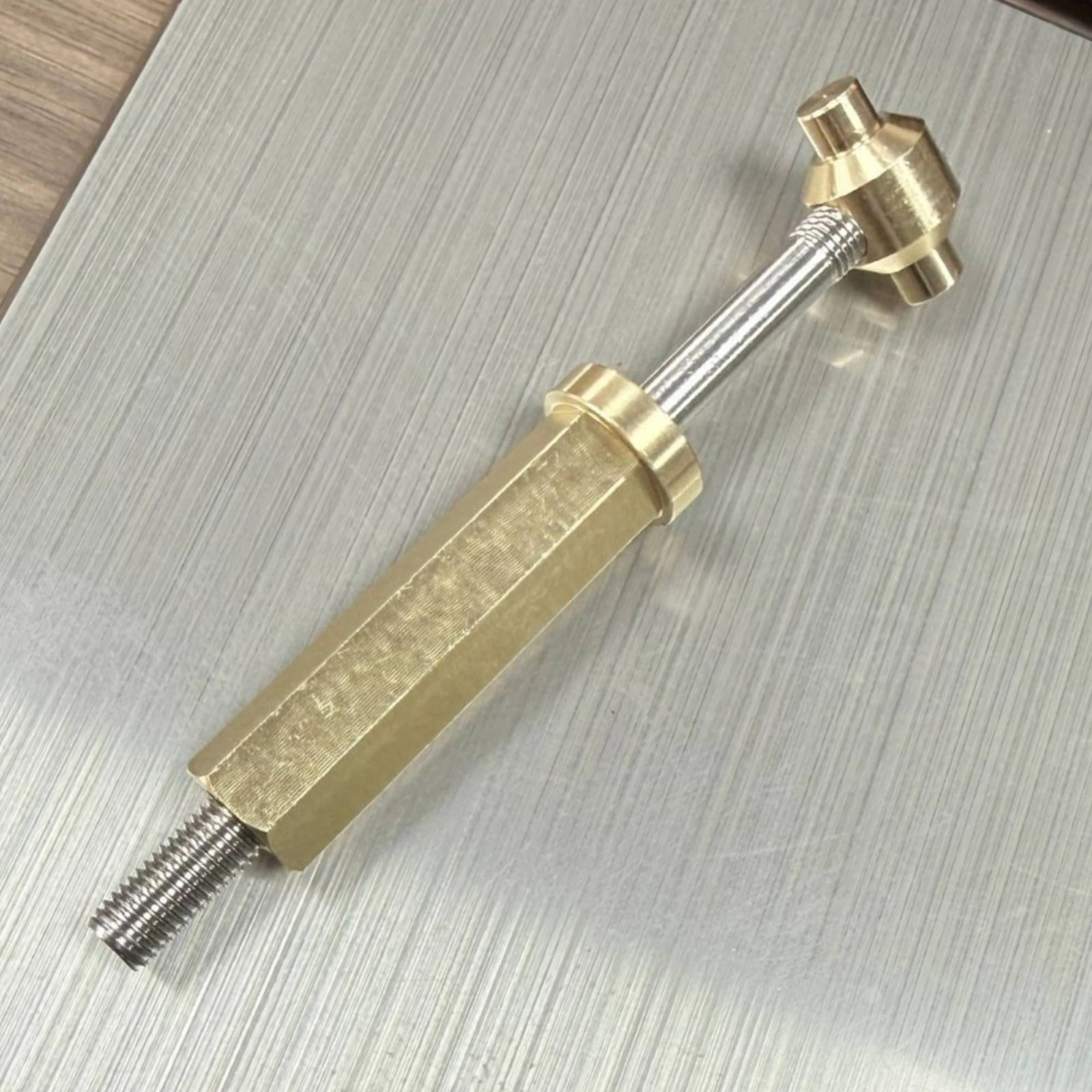 Replacement Clamp Knob Assembly Hexagonal Brass Filter Knob Assembly Wear Resistant Silver Metal