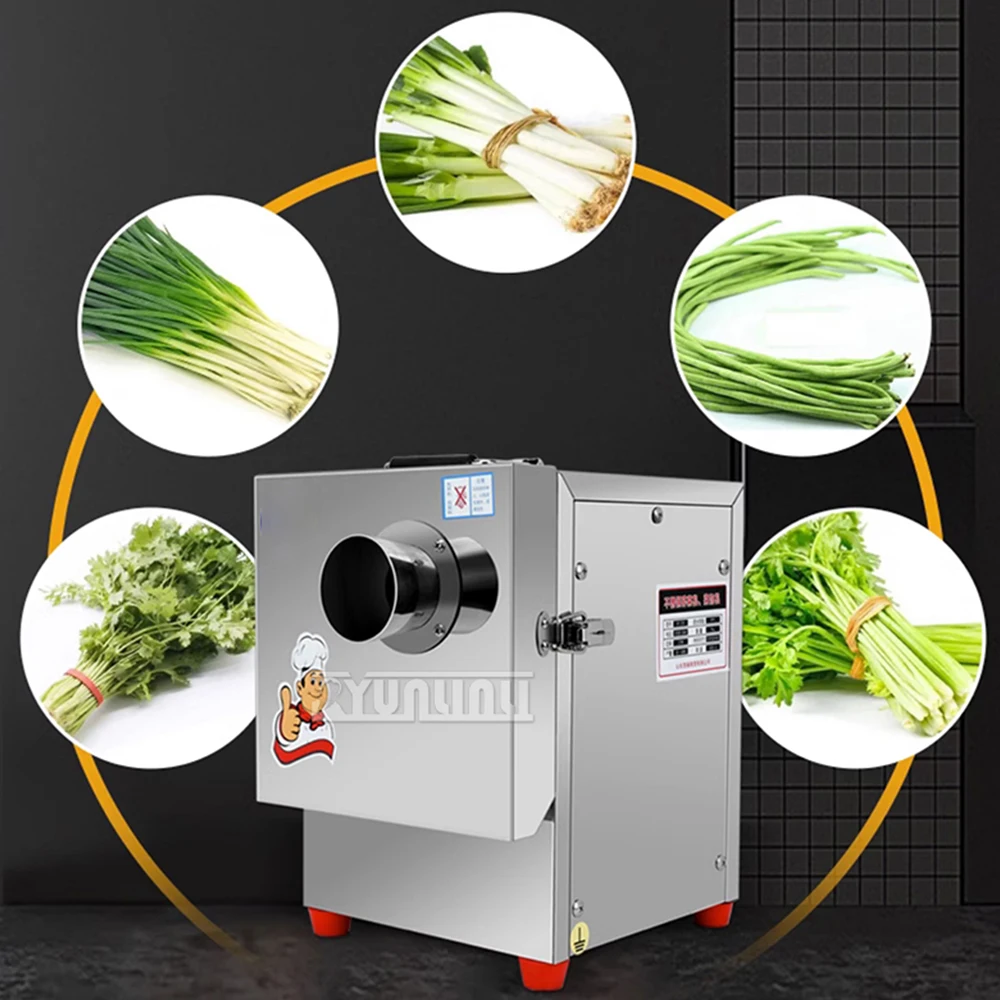 Commercial Onion Cutter Electric Vegetable Procesador Automatic Green Celery Chopping Minced Machine Stainless Steel Cutter