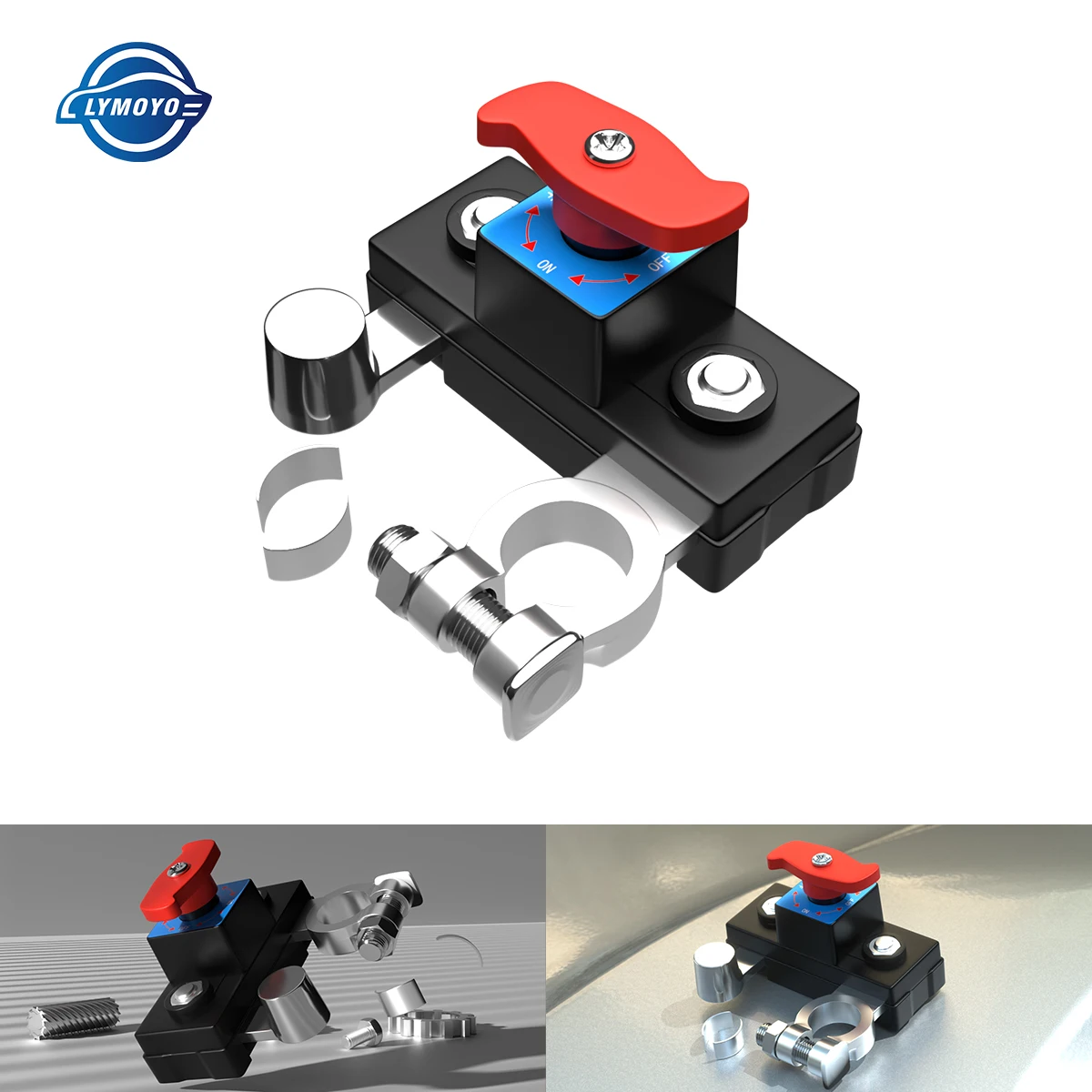 Car Battery Cut Off Switch Automatic Circuit Breaker Anti-Power Off Leakage Protector One Click Power Off Universal Auto Accesso