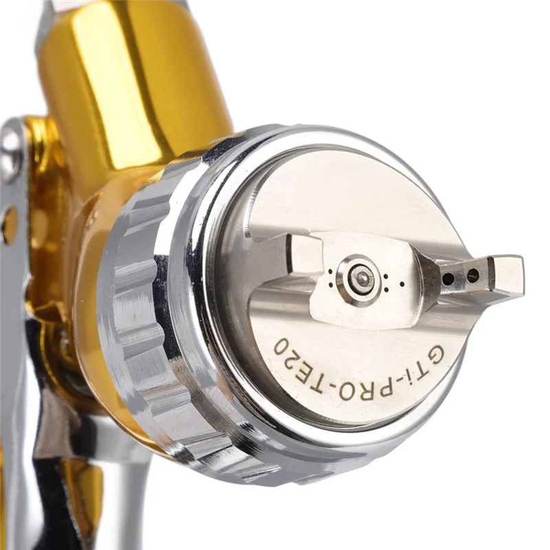 

【Clearance Sale】Painting GT Pro TE20 T110 Spray Gun Airbrush Gold With 1.3Mm Nozzle Water Based Air Spray Gun Mixing Cup