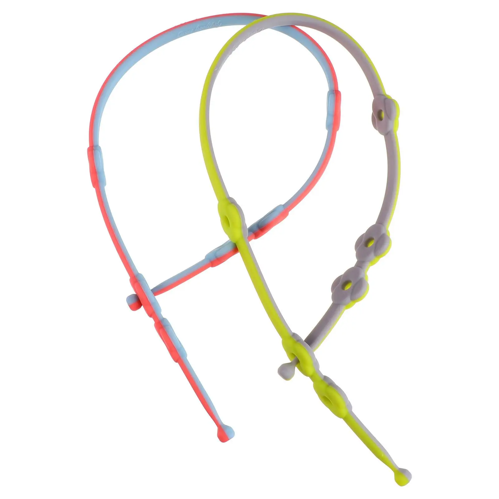 

2pcs Pacifier Leash Silicone Soother Strap Baby Pacifier Chain Bag Hanging Clip For Infant Prevent Dropping Safe Grasping