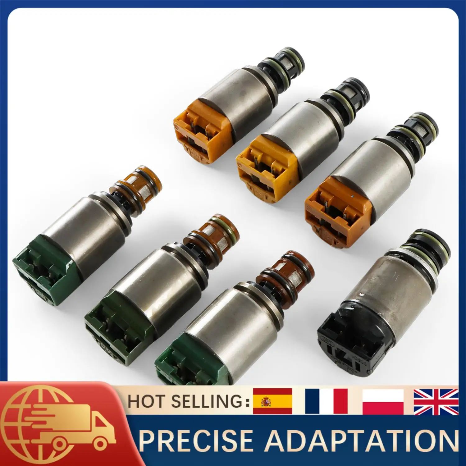 

7PCS Transmission Solenoid Kit 6HP19 6HP26 6HP32 6HP21 6HP28 6HP34 For Audi A6 A8 Q7 BMW X3 X5 Hyundai Genesis Jaguar Maserati