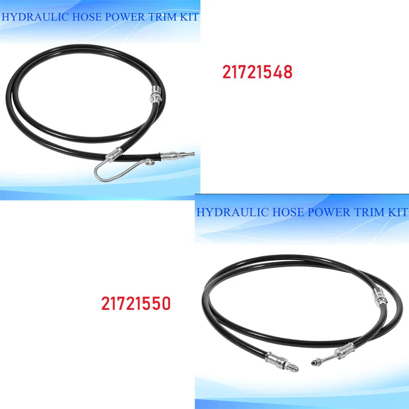 Boat Tools Power Trim Pump Hose Hydraulic Hose Fit For Volvo Penta DPH DPR Stern Drives, Replaces 21721550 21721548