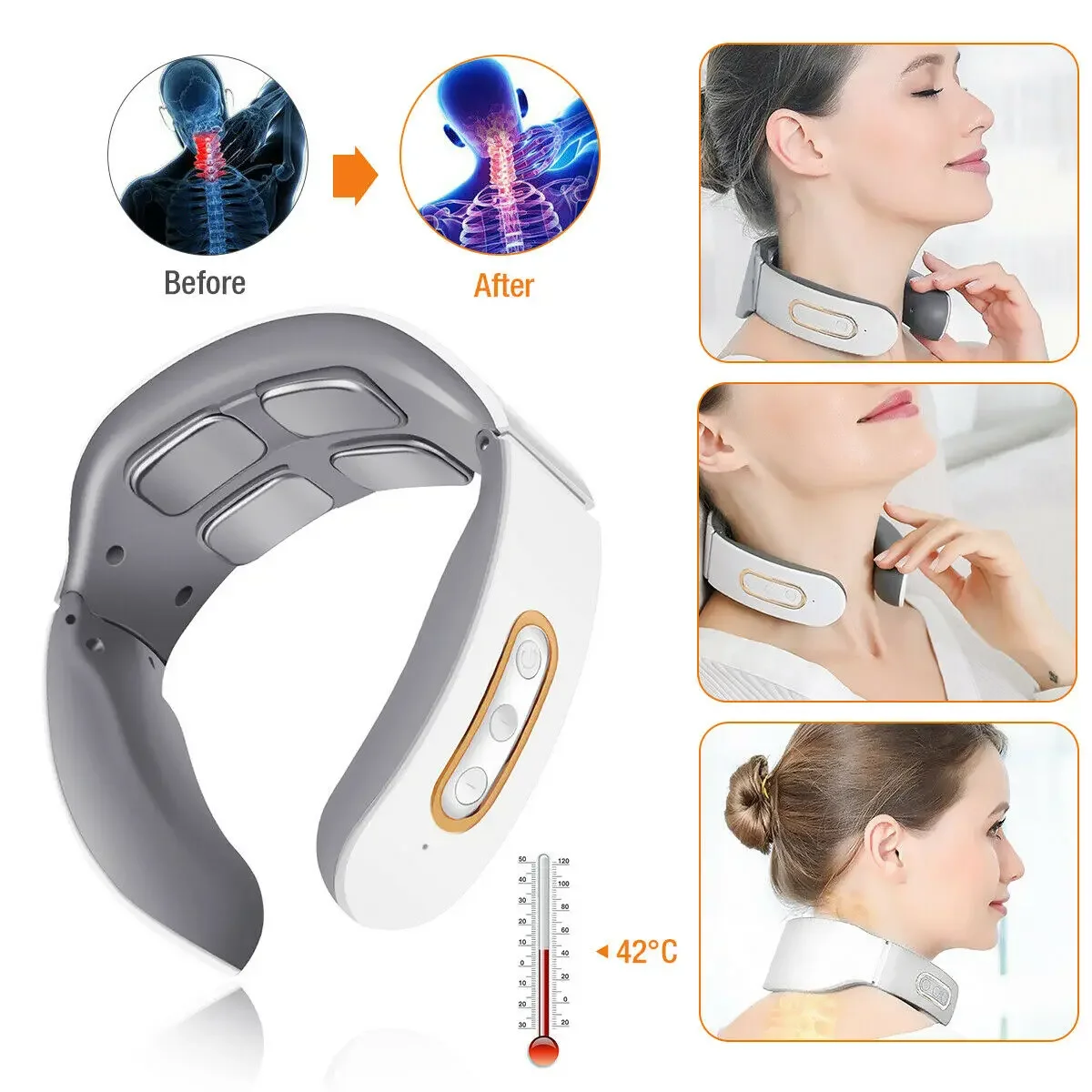 Intelligent cervical massager, neck massager, multifunctional spinal and shoulder-neck heating device equipos de fisioterapia