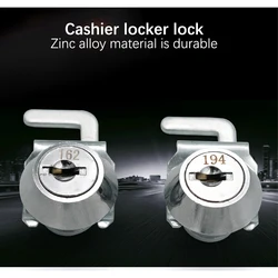 Hotel Store Shop Cash Tray Box Lock Supermarket Money Case Alloy Locks Cylinder Coin Bank Modified Accessories
