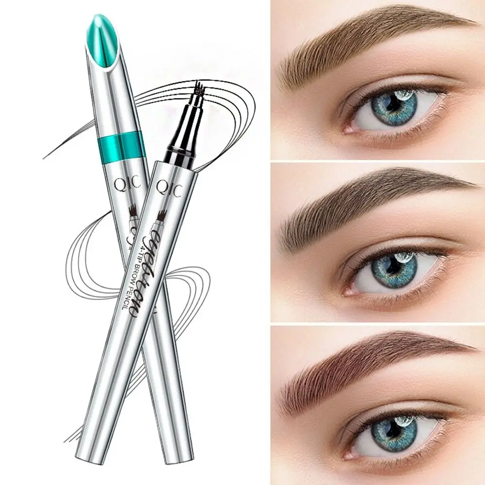 4 Points Eyebrow Pencil Four Claw Eyebrow Pen Sweat-Proof Waterproof Liquid Eyebrow Pen Non-smudge Eyebrow Enhancers