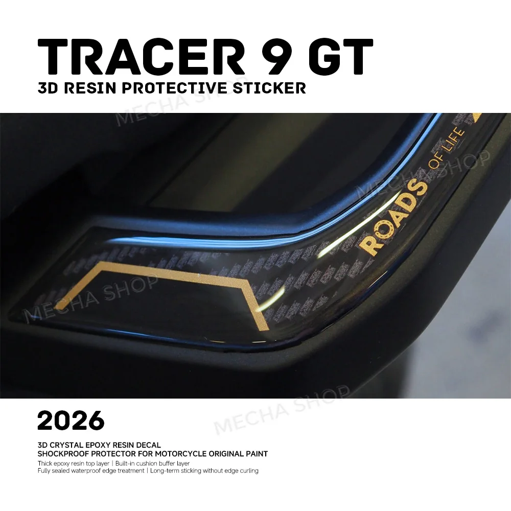 For Tracer 9 GT 2025-2026 Passenger Handles 3D Stickers Motorcycle Sticker Kit