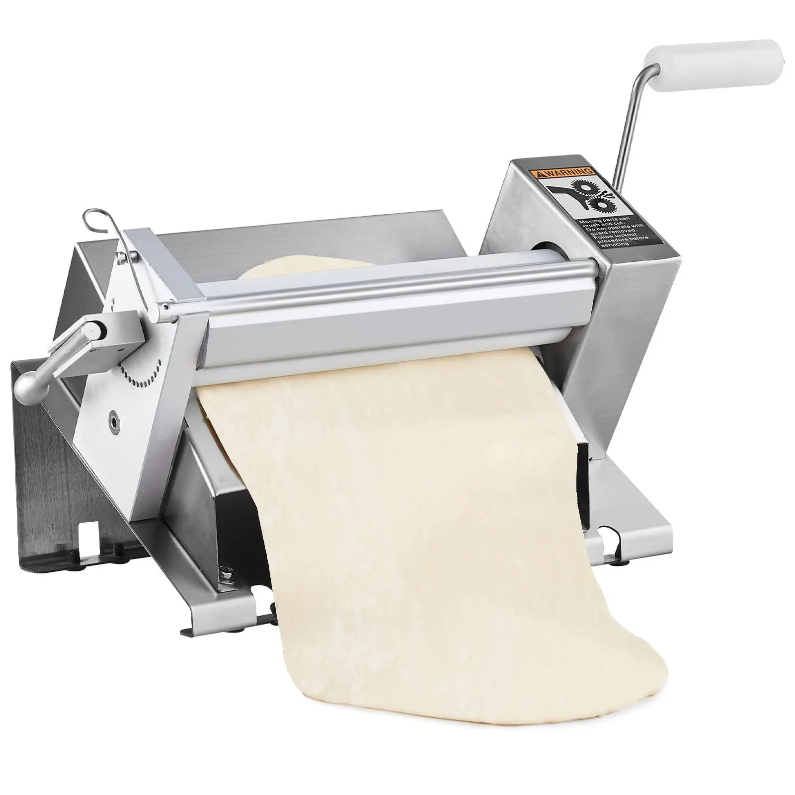 Manual Dough Sheeter Machine for Puff Pastry Fondant and Pasta Adjustable Thickness up to 1/2 inch Removable Handle for easy Clean Roller for home and Small Commercial Kitchens