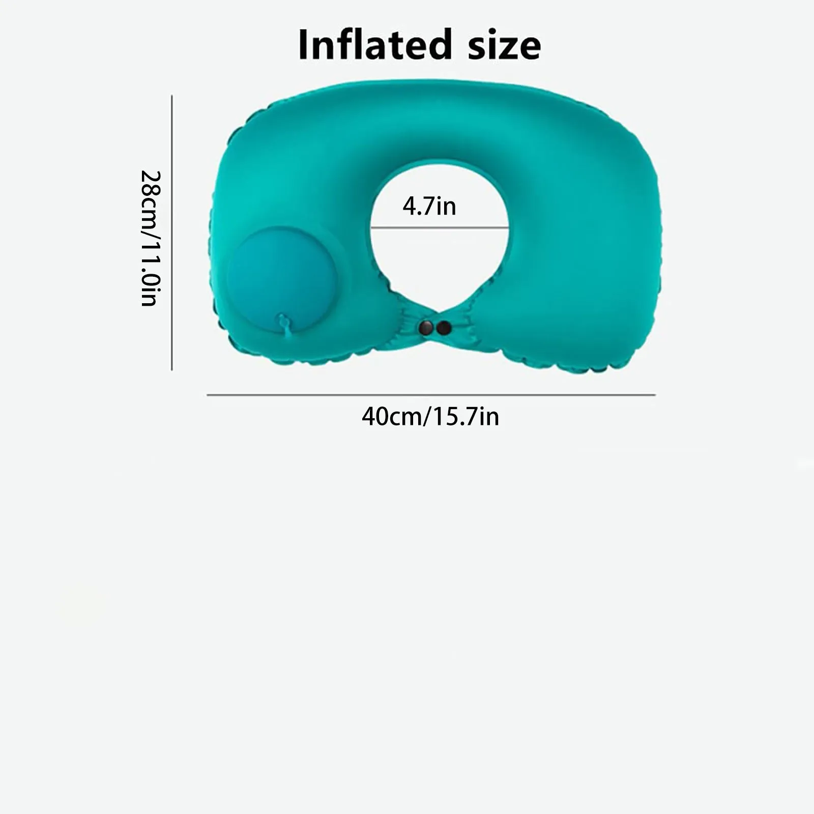 U-Shape Travel Pillow New Pres Inflateble Pillow Neck Portable Folding Outdoor Traveling Car Airplane Inflate Ring Neck Pillows
