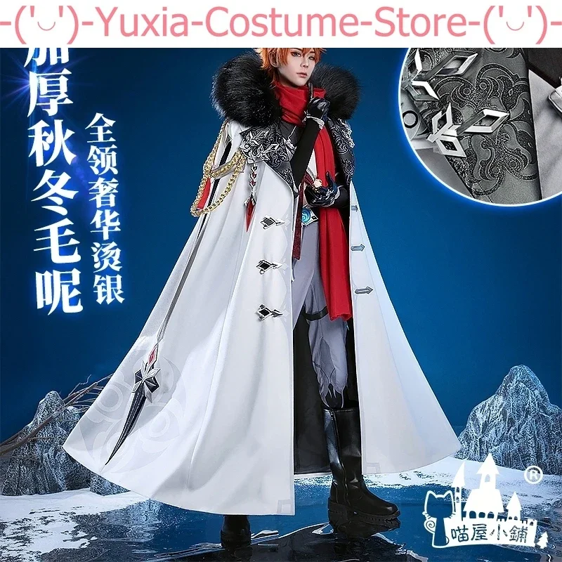 

Anime! Genshin Impact Fatui Tartaglia Pantalone Il Dottore Game Suit Uniform Cosplay Costume Halloween Party Outfit Men