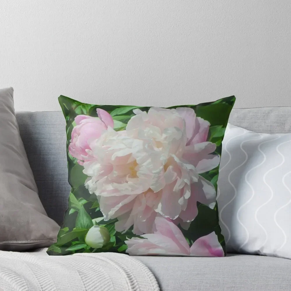 

Pink Peonies Throw Pillow Rectangular Cushion Cover Pillowcases Bed Cushions Luxury Pillow Cover pillow