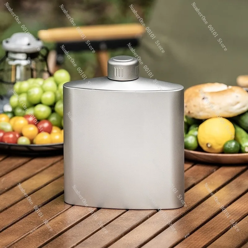 Titanium Water Bottle 1.4L Large Capacity Ultra Light Camping Bottle Sports Kettle Wide Mouth Outdoor Hiking Water Bottle Heat