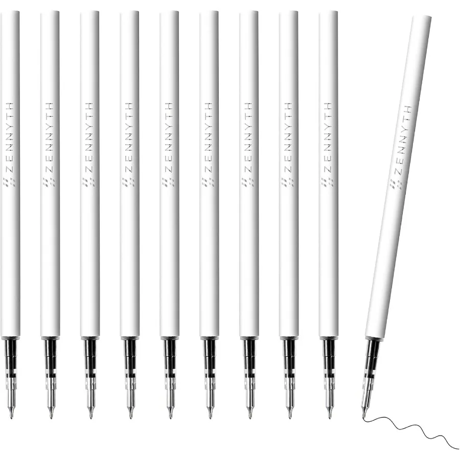 

Стержни для гелевых ручек 0,5 для ручек Click с пружинными быстросохнущими чернильными стержнями для ручек Черные гладкие ручки для письма для Jourling 0,5 мм Fine