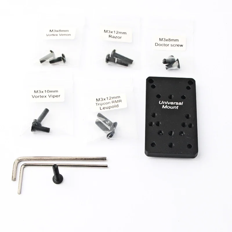 Plaque universelle de montage de lunette de visée Glock, pour odorde chasse, point rouge, base optique pour odorde poing Glock 17 19, adaptateur