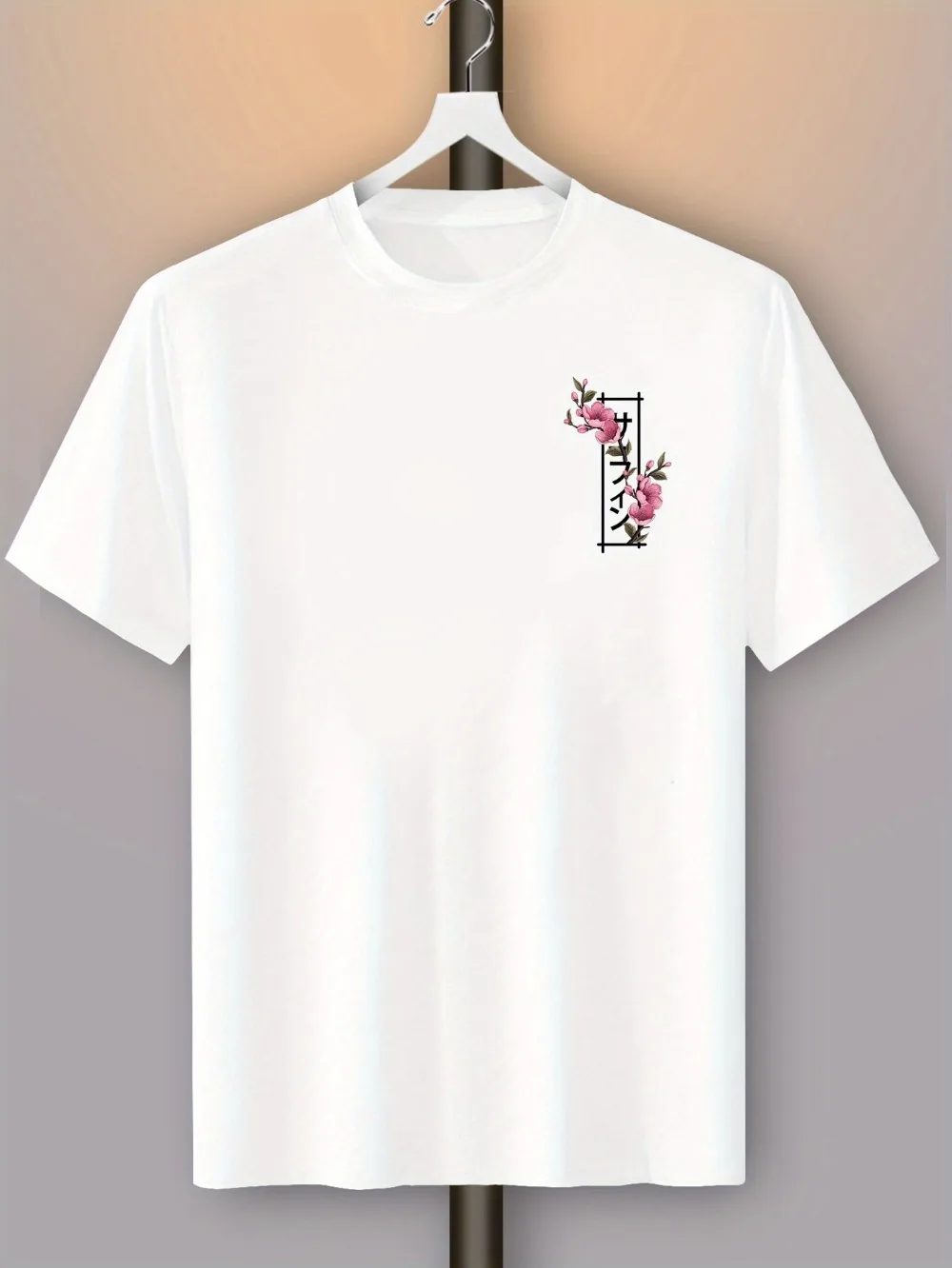 Ukiyo-e Tokyo's Asakusa Waves Sea Cherry Blossoms 3D-Druck Breatha Schnelltrocknendes Herren-T-Shirt Freizeit-Sportbekleidung für Eltern und Kinder – Detail 4